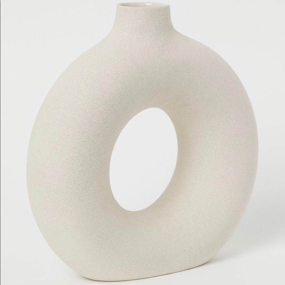 Large Circular Ceramic Vase